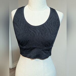 Sofia by Sofia Vergara Black Patterned Sports Bra Size XL (16-18)